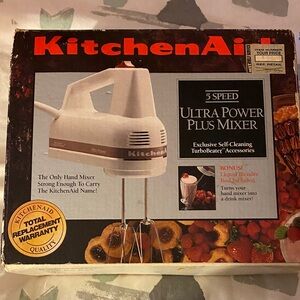KitchenAid White Ultra Power Plus Hand Mixer